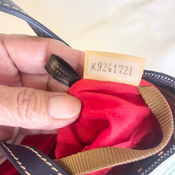 Dooney & Bourke Mini Waverly from the Westerly collection Green Blue White NWT - Picture 9 of 10